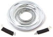 Clarks Stainless Steel Universal Brake & Gear Cable Kit - 2000mm Front & Rear Wire with White Standard Casing & Fittings for MTB, Hybrid & Road Bikes