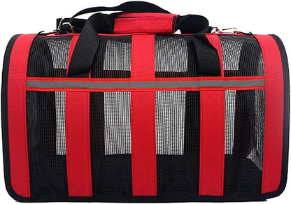 ERTGHHgbb pet backpack Dog Carrier Bag Breathable Pet Carrier for Cat Dog Safety Transportation Forthcoming Travel Pet Handbag with Zipper Dog Accoutrement (Color : Blue)