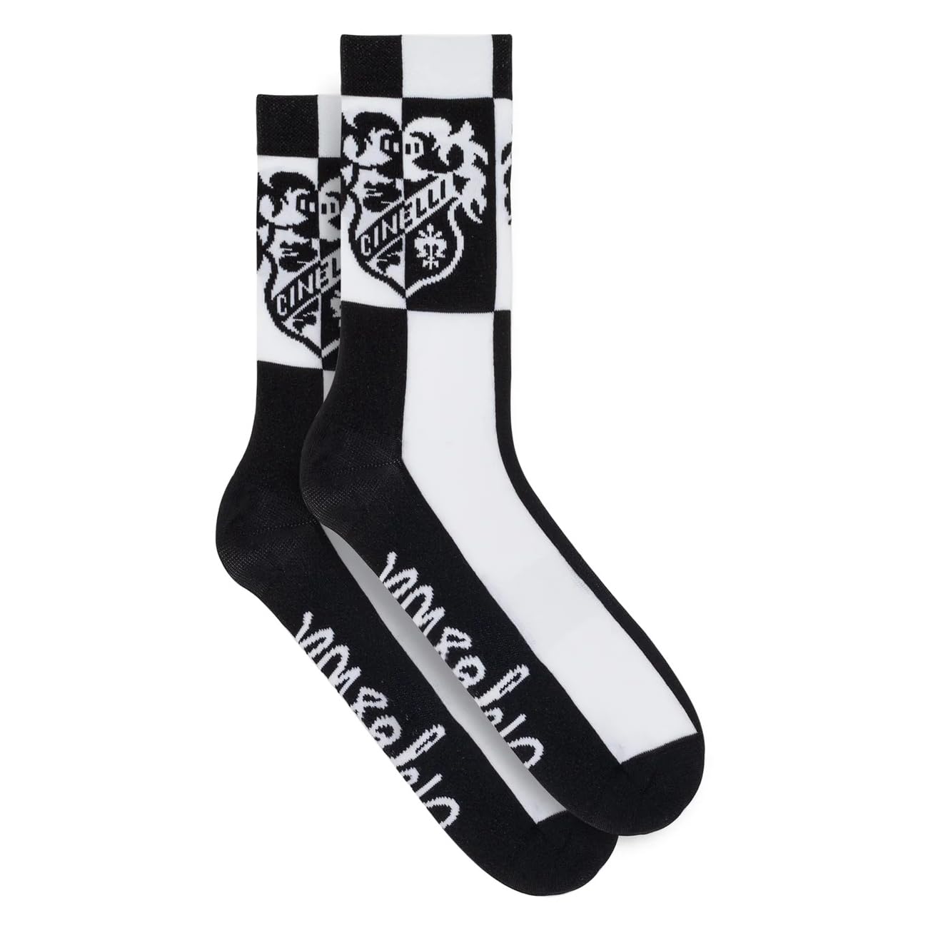 Cinelli Crest Black 'N' White Cycling Socks