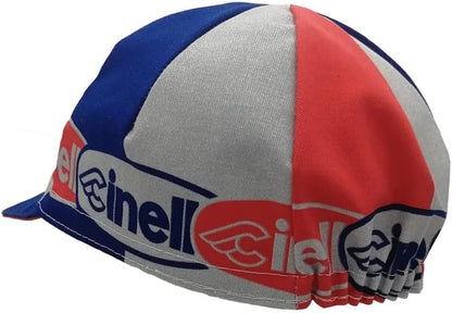 Cinelli Oval Cycling Cap, Red/Blue, One Size