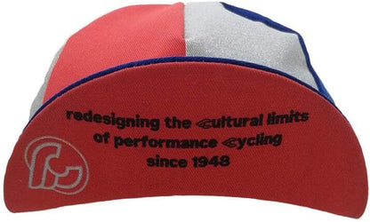 Cinelli Oval Cycling Cap, Red/Blue, One Size