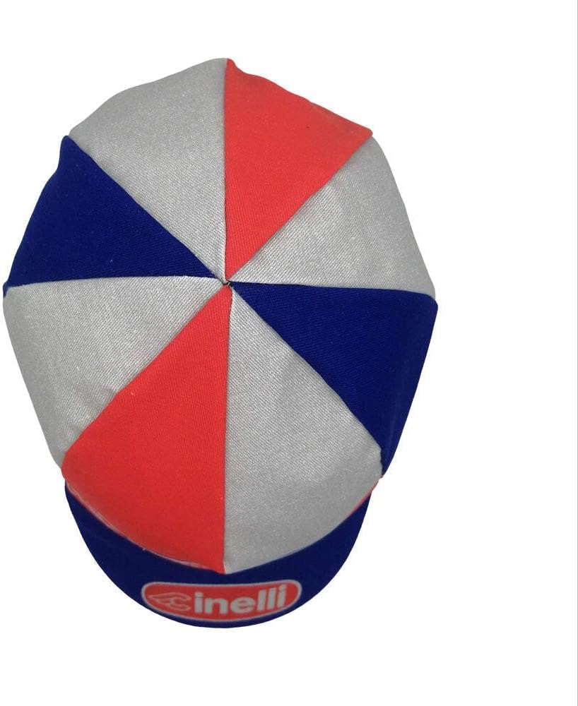 Cinelli Oval Cycling Cap, Red/Blue, One Size