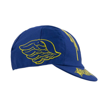 Cinelli Milano Bike Veterans, Cycling Cap, Blue, One Size