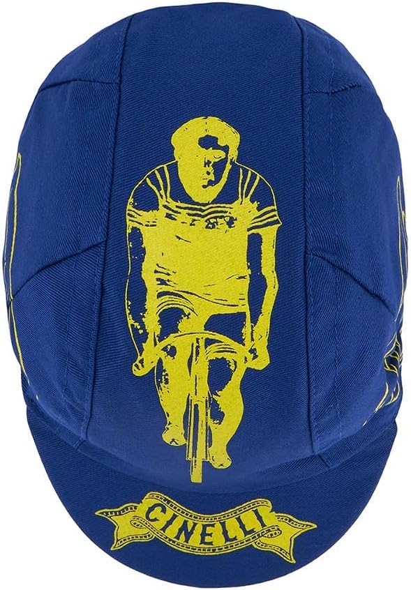 Cinelli Milano Bike Veterans, Cycling Cap, Blue, One Size