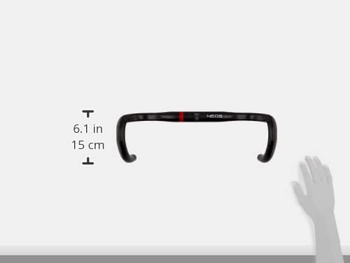 Cinelli Neos Drop Handlebars, Black/Red, 40cm
