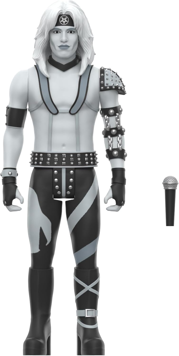 Super7 Motley Crue Reaction Figures Wave 02 - Vince Neil (Shout at The Devil - Black & White) Action Figure