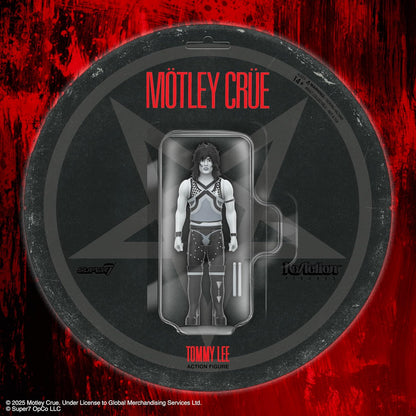 Super7 Motley Crue Reaction Figures Wave 02 - Tommy Lee (Shout at The Devil - Black & White) Action Figure