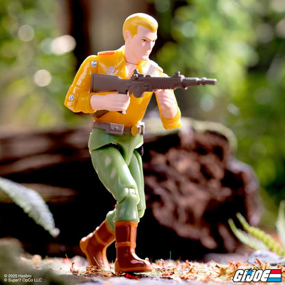 Super7 Reaction+ G.I. Joe Duke (dibujos animados) - Figura de acción de G.I. Joe de 3.75 pulgadas con accesorios, coleccionables clásicos de dibujos animados y juguetes retro