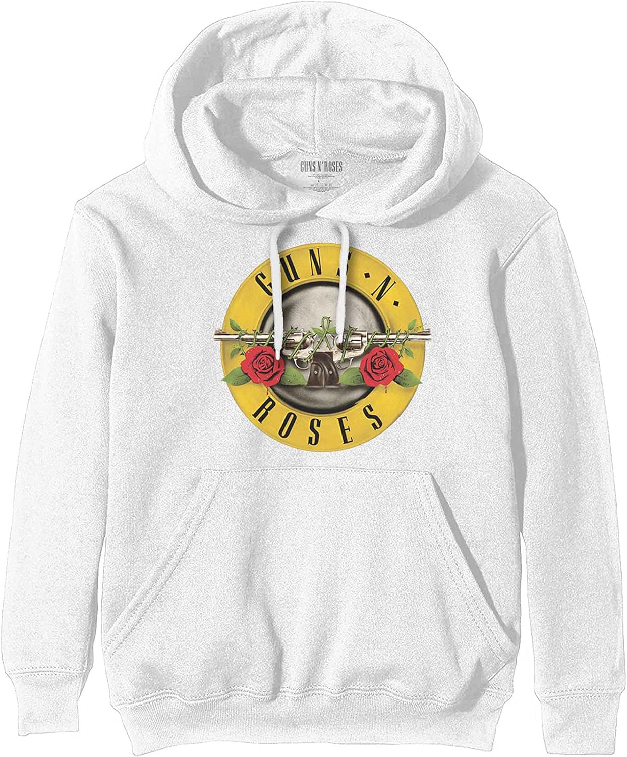 Guns N` Roses: Rock Off - Classic Logo (Felpa Con Cappuccio Unisex Tg. M)