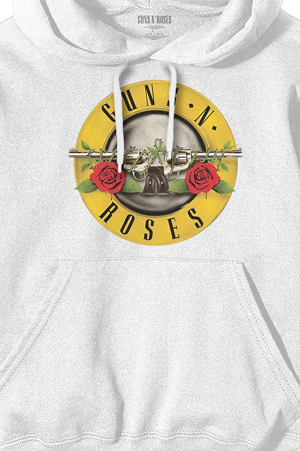 Guns N` Roses: Rock Off - Classic Logo (Felpa Con Cappuccio Unisex Tg. M)