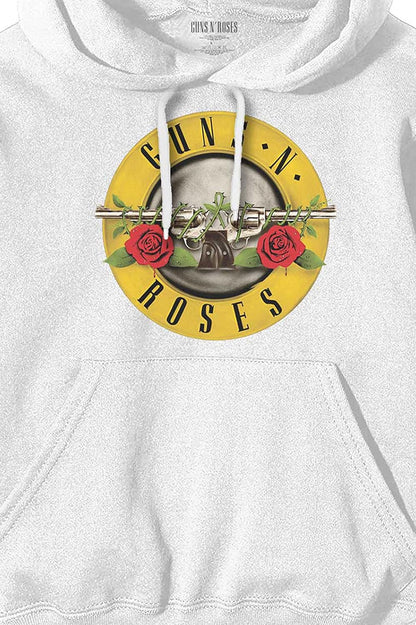 Guns N` Roses: Rock Off - Classic Logo (Felpa Con Cappuccio Unisex Tg. M)