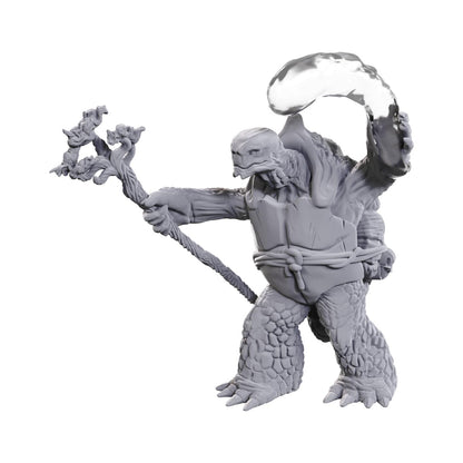 Dungeons & Dragons Nolzur's Marvelous Miniatures: Tortle Druid & Wild Shape Giant Lizard | Unpainted Miniatures | Wave 24