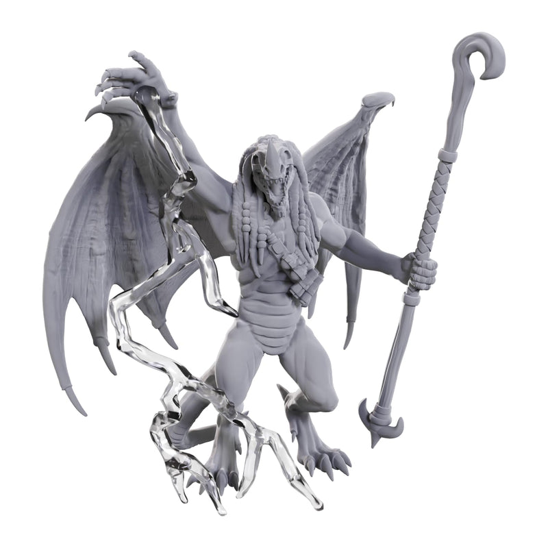 WizKids Dungeons & Dragons Nolzur's Marvelous Miniatures: Blue Abishai | Unpainted Miniatures | Wave 24