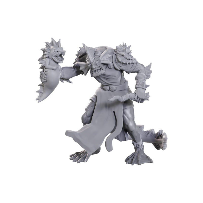 WizKids Dungeons & Dragons Nolzur's Marvelous Miniatures: Sahuagin Priestess | Unpainted Miniatures | Wave 24