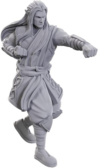 WizKids Dungeons & Dragons Nolzur's Marvelous Miniatures: Archdruid & Martial Arts Adept | Unpainted Miniatures | Wave 24