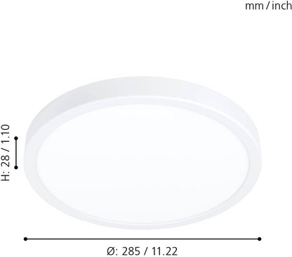 Eglo - Fueva-Z Ceiling Light White +28.5 - Tw - Zigbee, Bluetooth