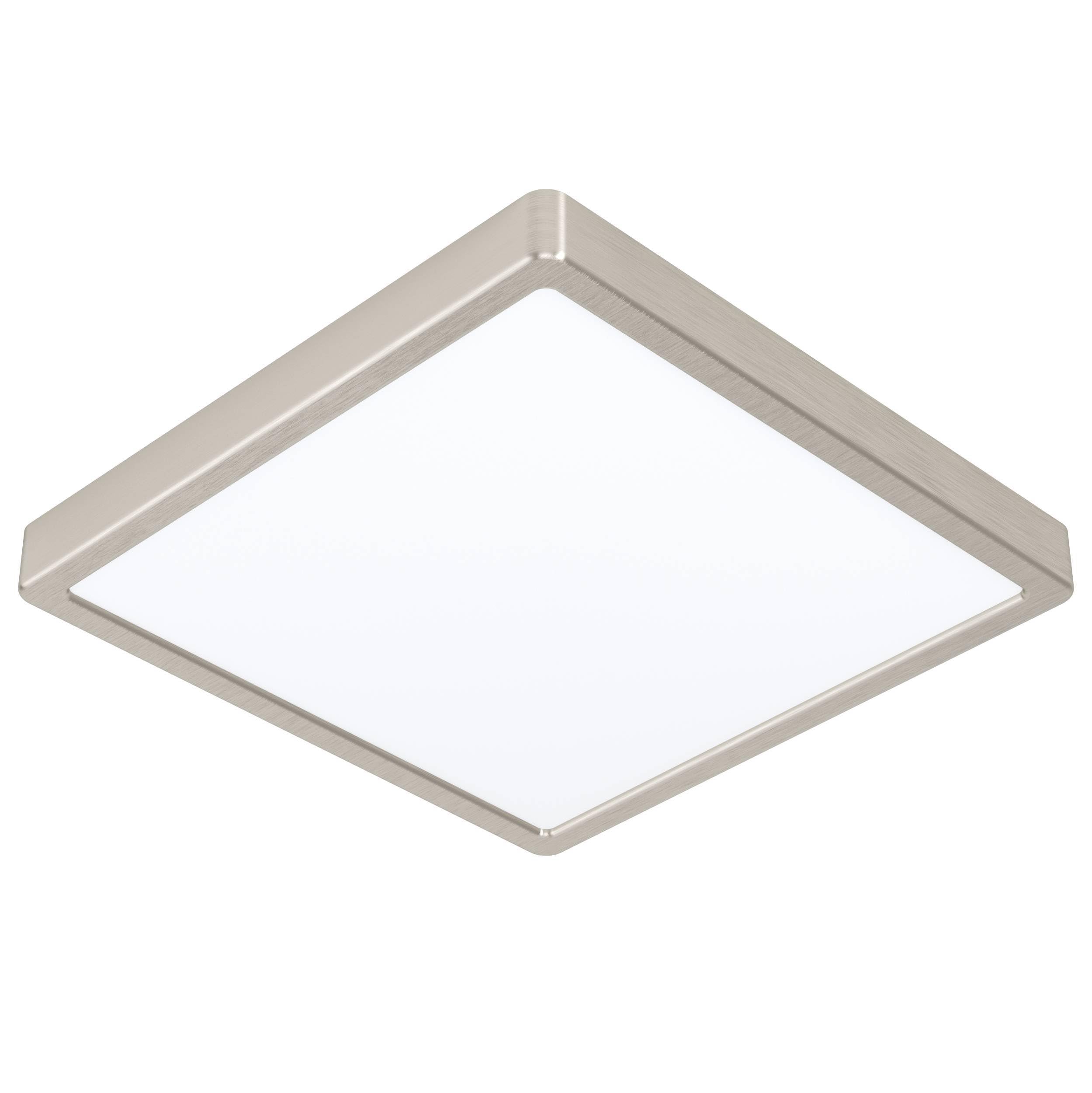 Eglo - Fueva-Z Ceiling Light Brushed Steel 28.5X28.5 - Tw - Zigbee, Bluetooth