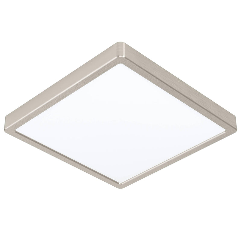 Eglo - Fueva-Z Ceiling Light Brushed Steel 28.5X28.5 - Tw - Zigbee, Bluetooth