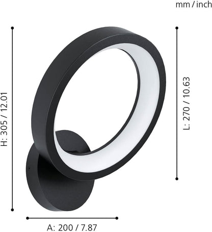 Eglo - Marghera-Z Wall Lamp Black - Rgb + Tw - Zigbee, Bluetooth