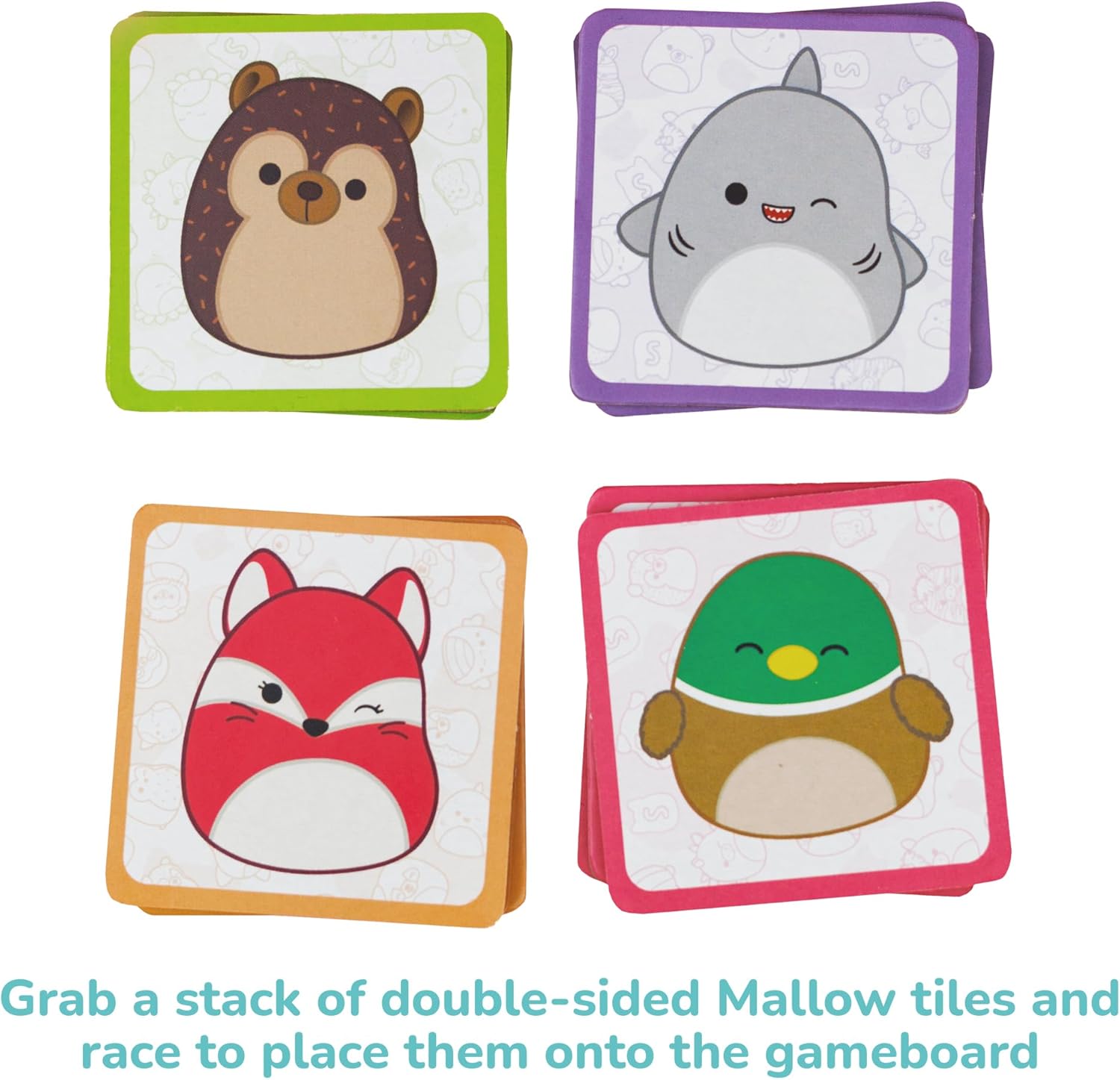 IDEAL | Squishmallows Flipolo game: The Frantic Flip Matching game | Family Games | For 2-4 Players | Ages 5+