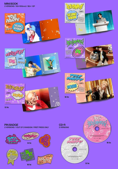 Teleparty - Random Cover - Incl. Photobook, Mini-Book, Sticker Pack, Lyric Book, Photocard, Id Card + Folded Poster