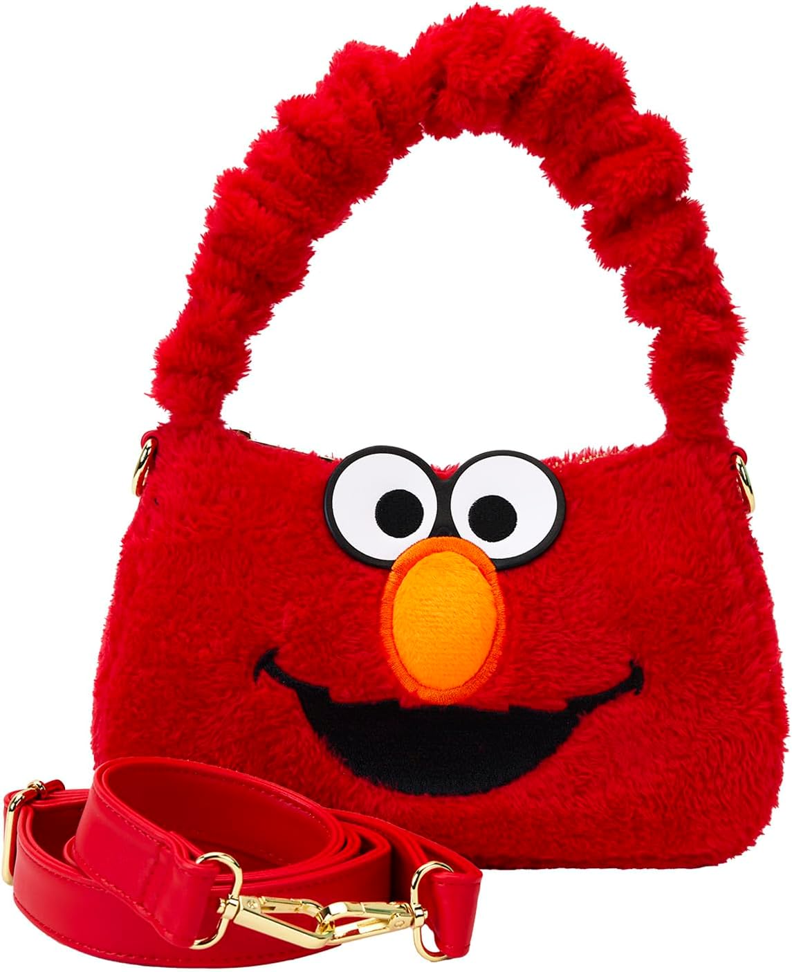 Loungefly Sesame Street Elmo Plush Crossbody Bag