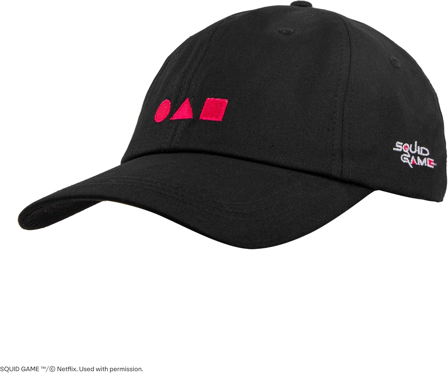 Cinereplicas Squid Game - Squid Game Challenge Baseball Cap - 54-60 cm Head Circumference - Official License Black, Black, One size