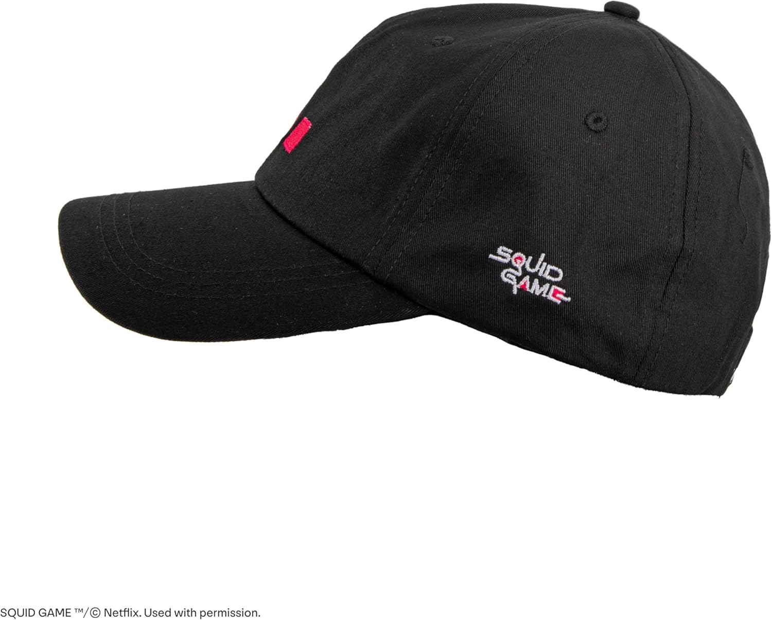 Cinereplicas Squid Game - Squid Game Challenge Baseball Cap - 54-60 cm Head Circumference - Official License Black, Black, One size