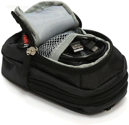 Navitech Black Compact Camera Case Compatible with Panasonic LUMIX DC-TZ99E-S Compact Camera