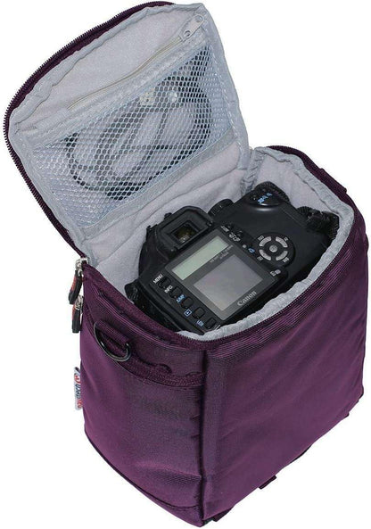Navitech Purple DSLR SLR Camera Bag Compatible with Nikon Coolpix P1100 Digital Camera