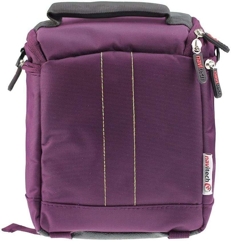 Navitech Purple DSLR SLR Camera Bag Compatible with Nikon Coolpix P1100 Digital Camera