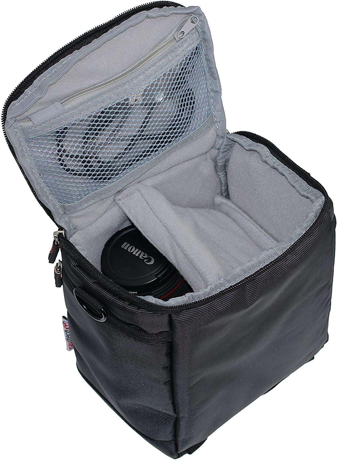 Navitech Black DSLR SLR Camera Bag Compatible with Nikon Coolpix P1100 Digital Camera
