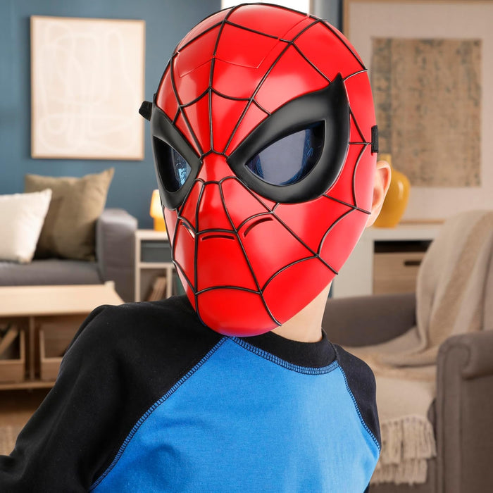 SPIDER-MAN Marvel Glow FX Mask, Light-Up Superhero Roleplay Toy for Kids 5+, Adjustable Fit, Great for Marvel and, Gifts Idea for Boys and Girls