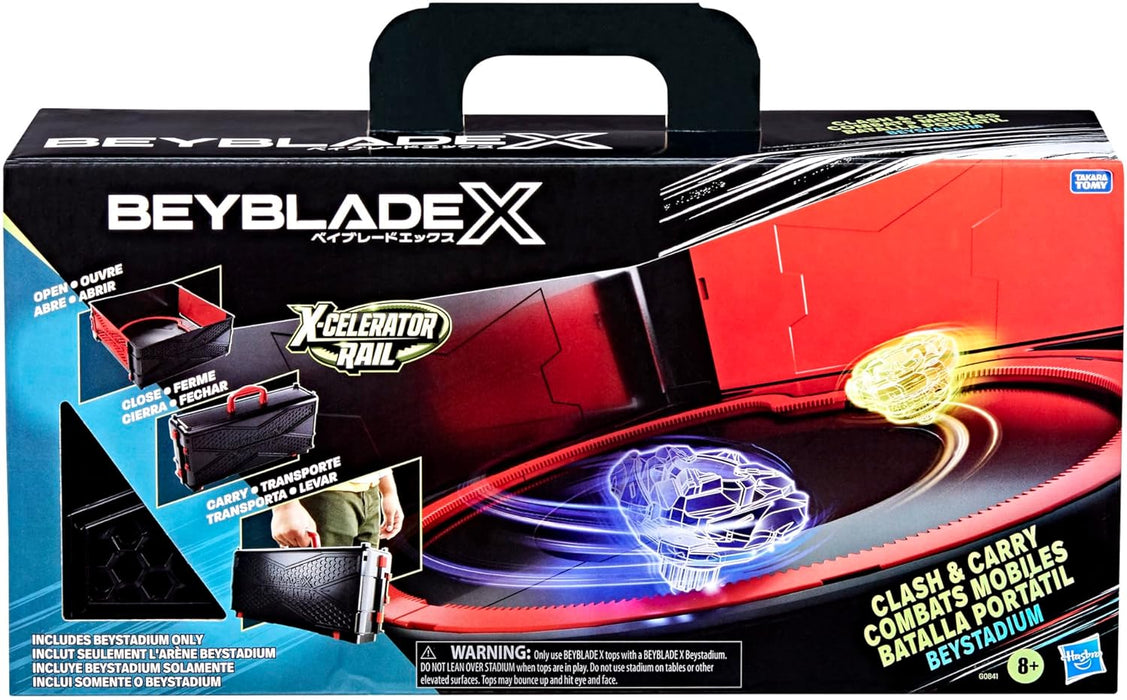 Beyblade X Clash and Carry Beystadium Battle Arena