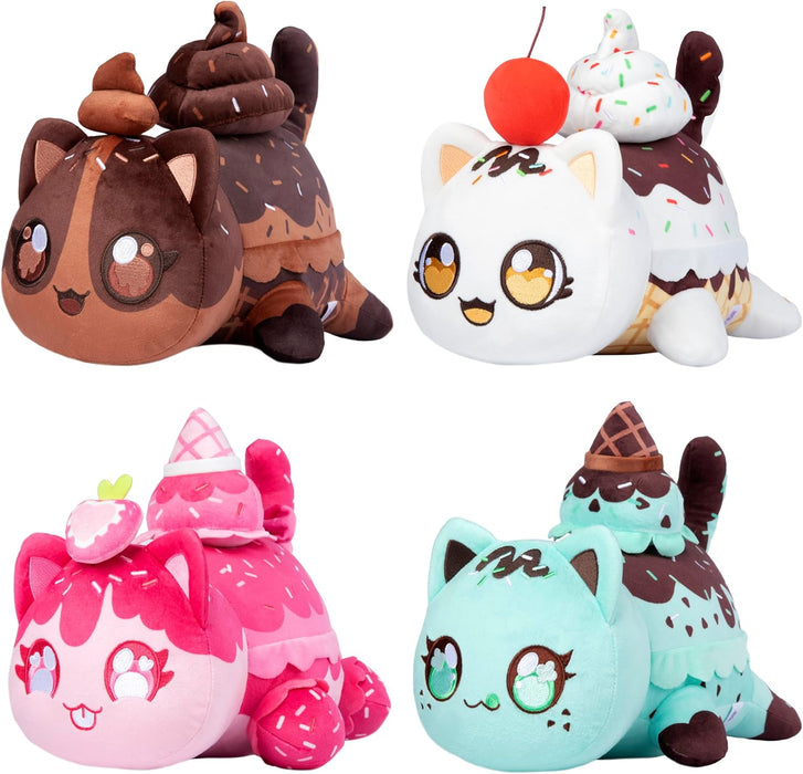 Aphmau MeeMeows 11” Classic Mystery Plush, Ice Cream Plush Mystery Box, Blind Box, 1 of 4 Possible Ice Cream MeeMeows, Official Merch, One Supplied, Styles May Vary