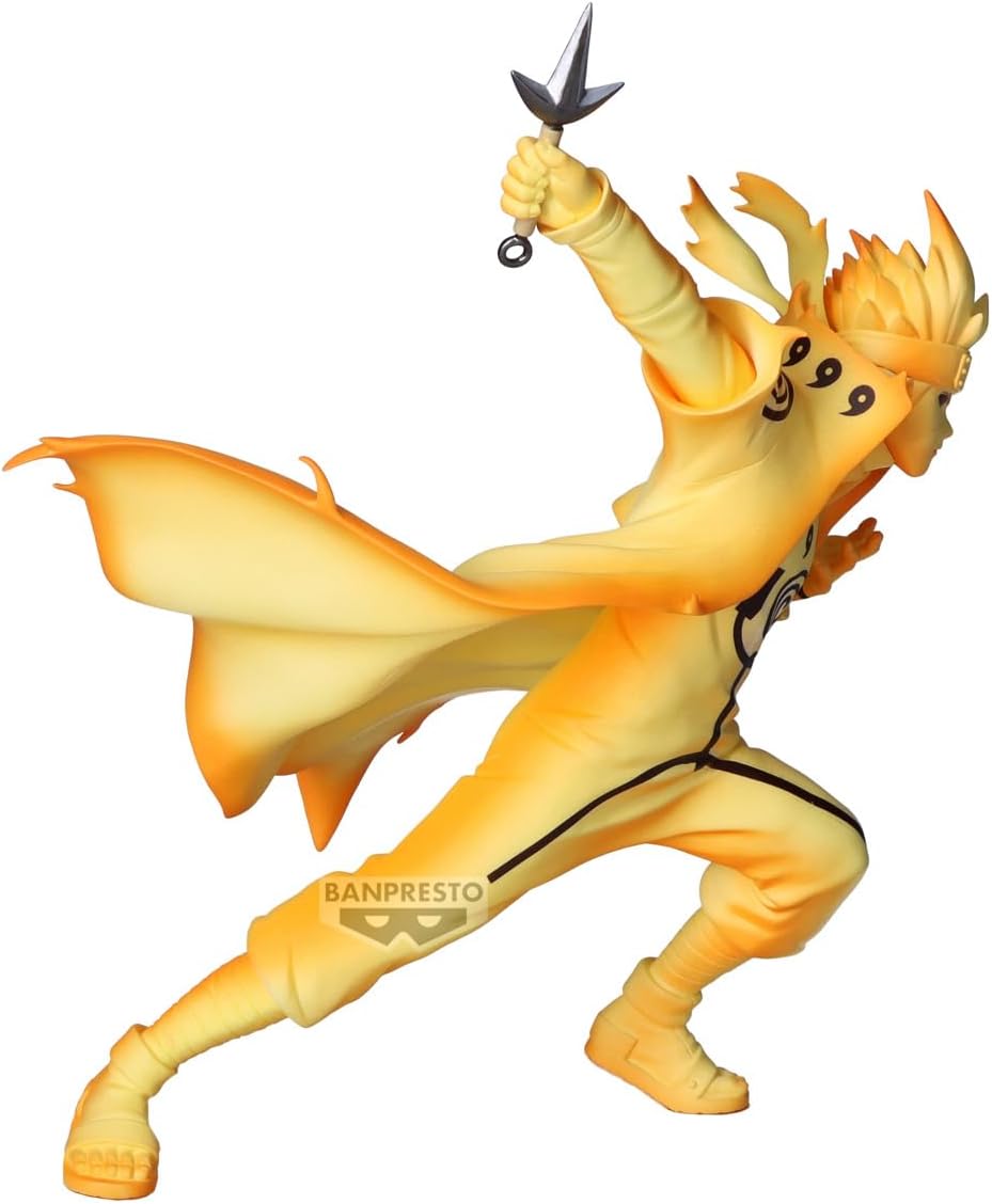 Banpresto Minato Namikaze III Naruto Shippuden Collectible Action Figure - Vibration Stars, 14 cm - BP28555P Multicolor, Optimo for Anime Fans