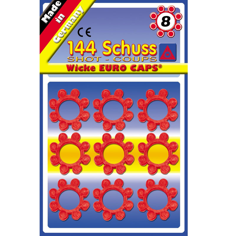 Sohni-Wicke 0235 Speelgoedmunitie voor 8-schoten speelgoedpistolen, 144 schoten, eenheidsmaat