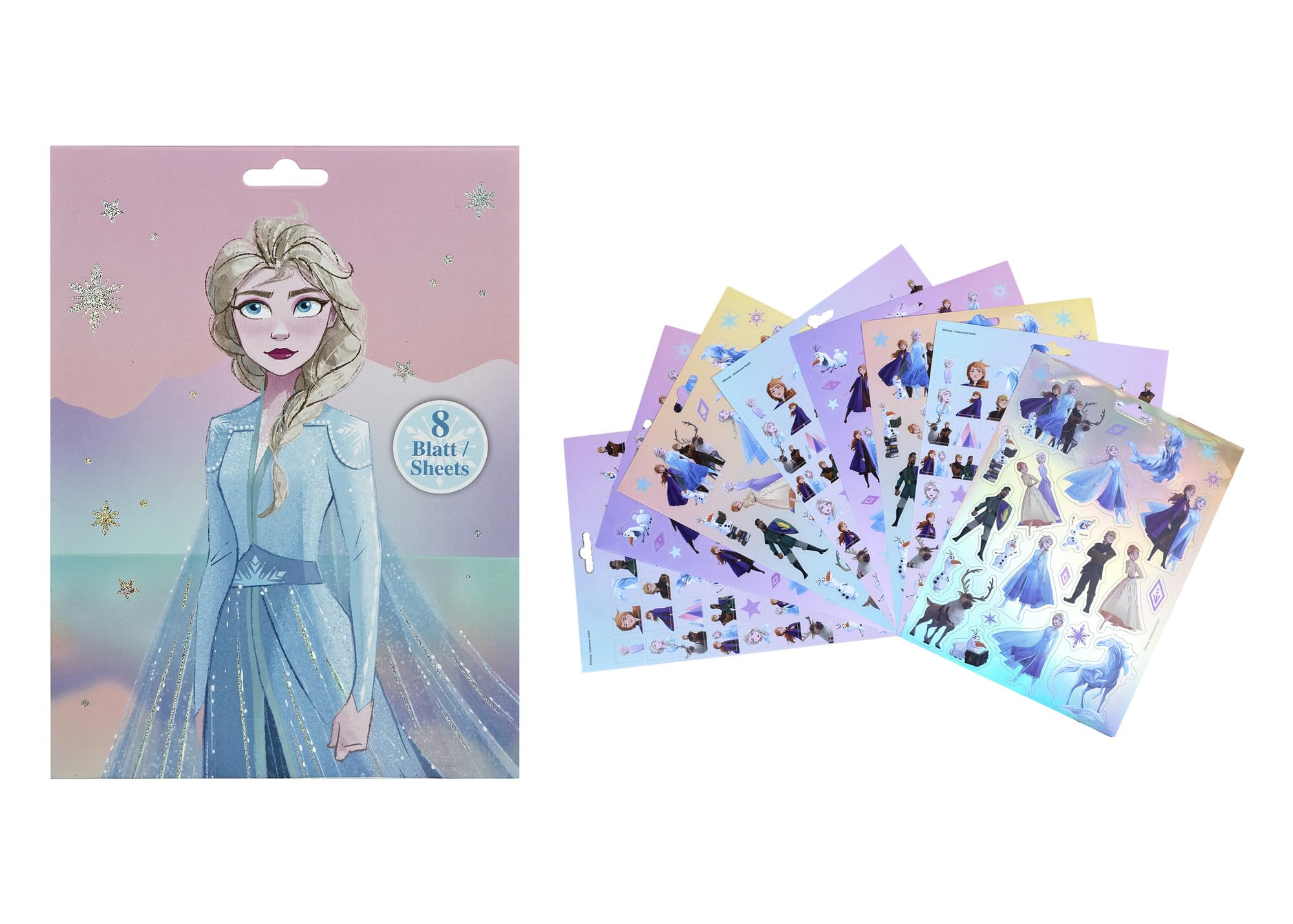 Undercover - Stickerboek Frozen met 8 Vellen