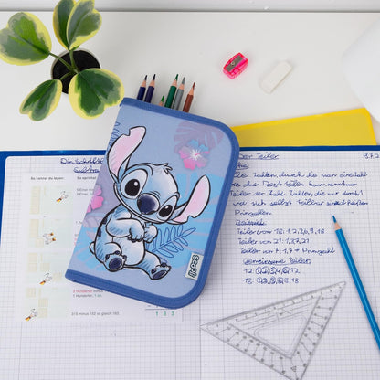 Scooli - Astuccio per la Scuola Stitch - Astuccio con Penne e Accessori di Alta qualità - Ideale per la Scuola, Il Tempo Libero e i Viaggi - da 6 Anni