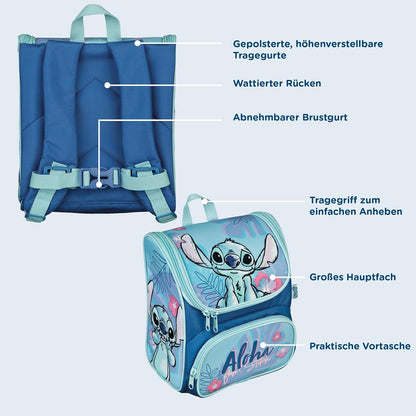 Scooli - Zaino per la scuola materna CUTIE - Scomparto principale e tasca anteriore - Spallacci e schienale imbottiti - Ideale per bambini a partire dai 3 anni - Volume di circa 6 litri