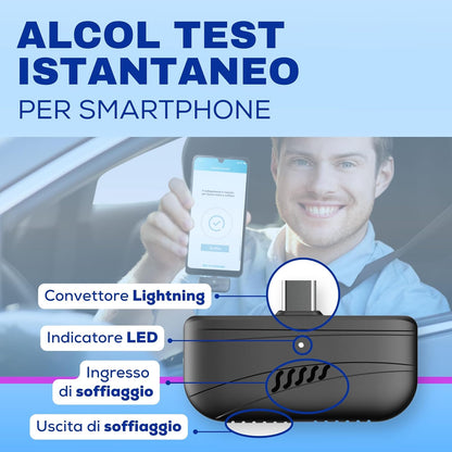 Mini Alcooltest X Smartphone Nero