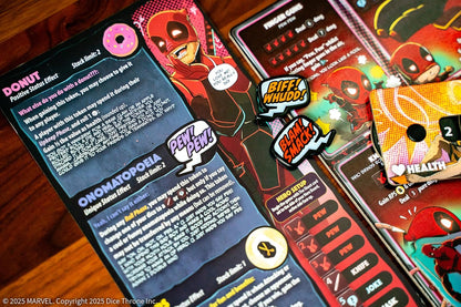 Marvel Dice Throne: Deadpool "Deluxe" Edition, Dice-Rolling Battle Game, Play as Deadpool with Unique Abilities, Stand-Alone Expansion & Compatible with All Dice Throne Heroes, Officially Licensed