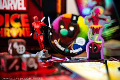 Marvel Dice Throne: Deadpool "Deluxe" Edition, Dice-Rolling Battle Game, Play as Deadpool with Unique Abilities, Stand-Alone Expansion & Compatible with All Dice Throne Heroes, Officially Licensed
