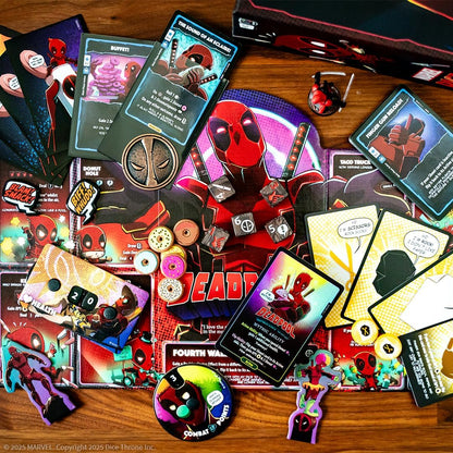 Marvel Dice Throne: Deadpool "Deluxe" Edition, Dice-Rolling Battle Game, Play as Deadpool with Unique Abilities, Stand-Alone Expansion & Compatible with All Dice Throne Heroes, Officially Licensed