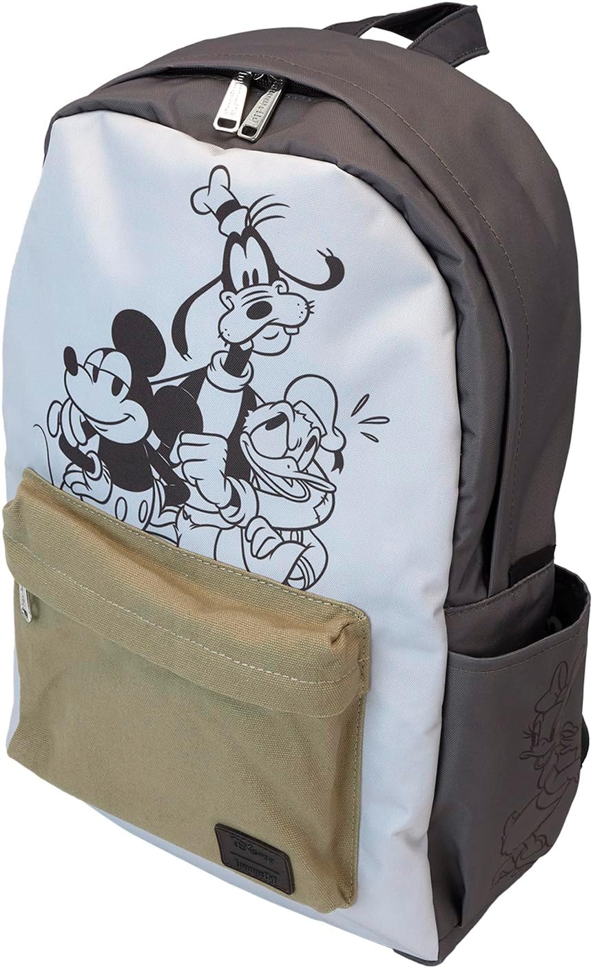 Loungefly Disney Mickey and Friends Canvas & Nylon Full-Size Backpack
