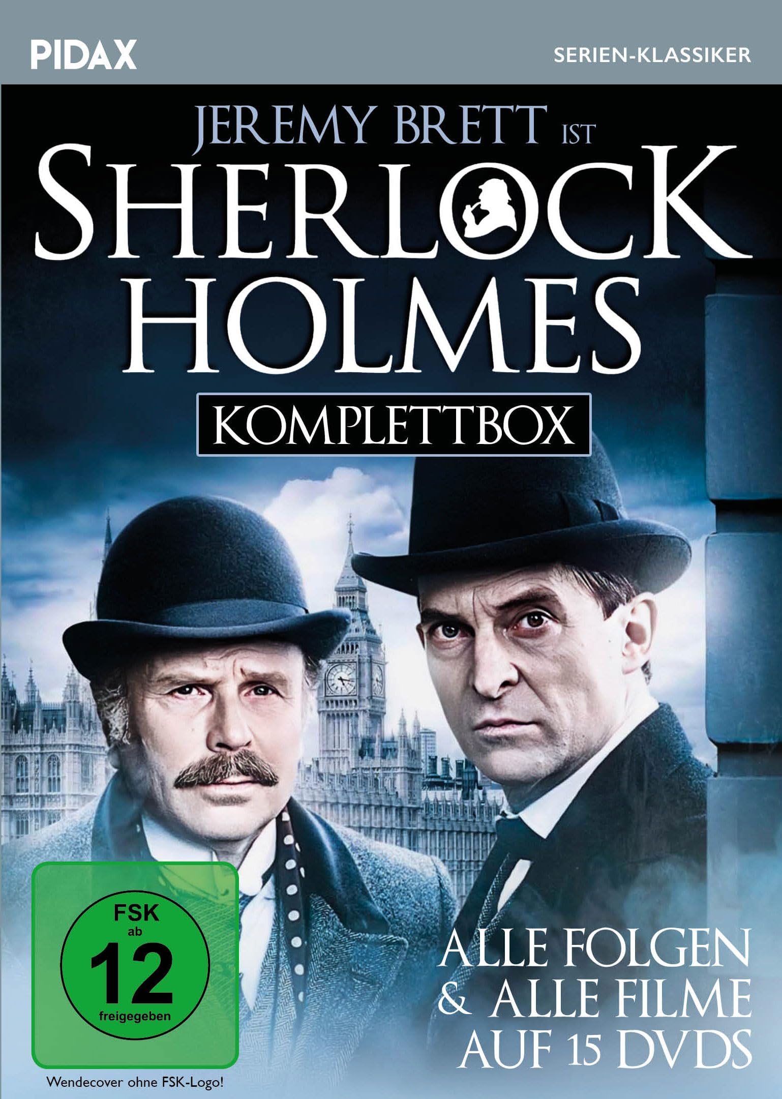 Sherlock Holmes (mit Jeremy Brett) - Komplettbox / Alle Folgen und alle Filme der beliebten Adaption mit Jeremy Bret (Pidax Serien-Klassiker
