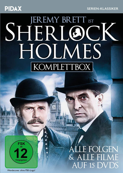 Sherlock Holmes (mit Jeremy Brett) - Komplettbox / Alle Folgen und alle Filme der beliebten Adaption mit Jeremy Bret (Pidax Serien-Klassiker