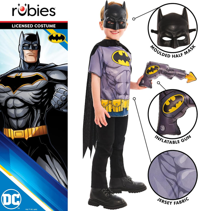 Rubies Official Batman Dress Up Set Child Costume, Kids Fancy Dress, Size Ages 4-6 Years