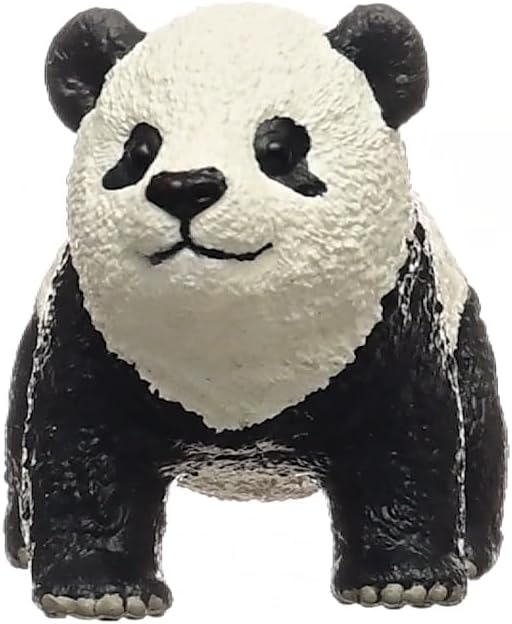 Schleich Wild Life - 6cm Giant Panda Cub Toy Figurine. Realistic Hand-Painted Hard Animal Toys for Boys and Girls. Durable Educational Bear Figure for Imaginative Play. Kids and Toddlers Ages 3+ 14886