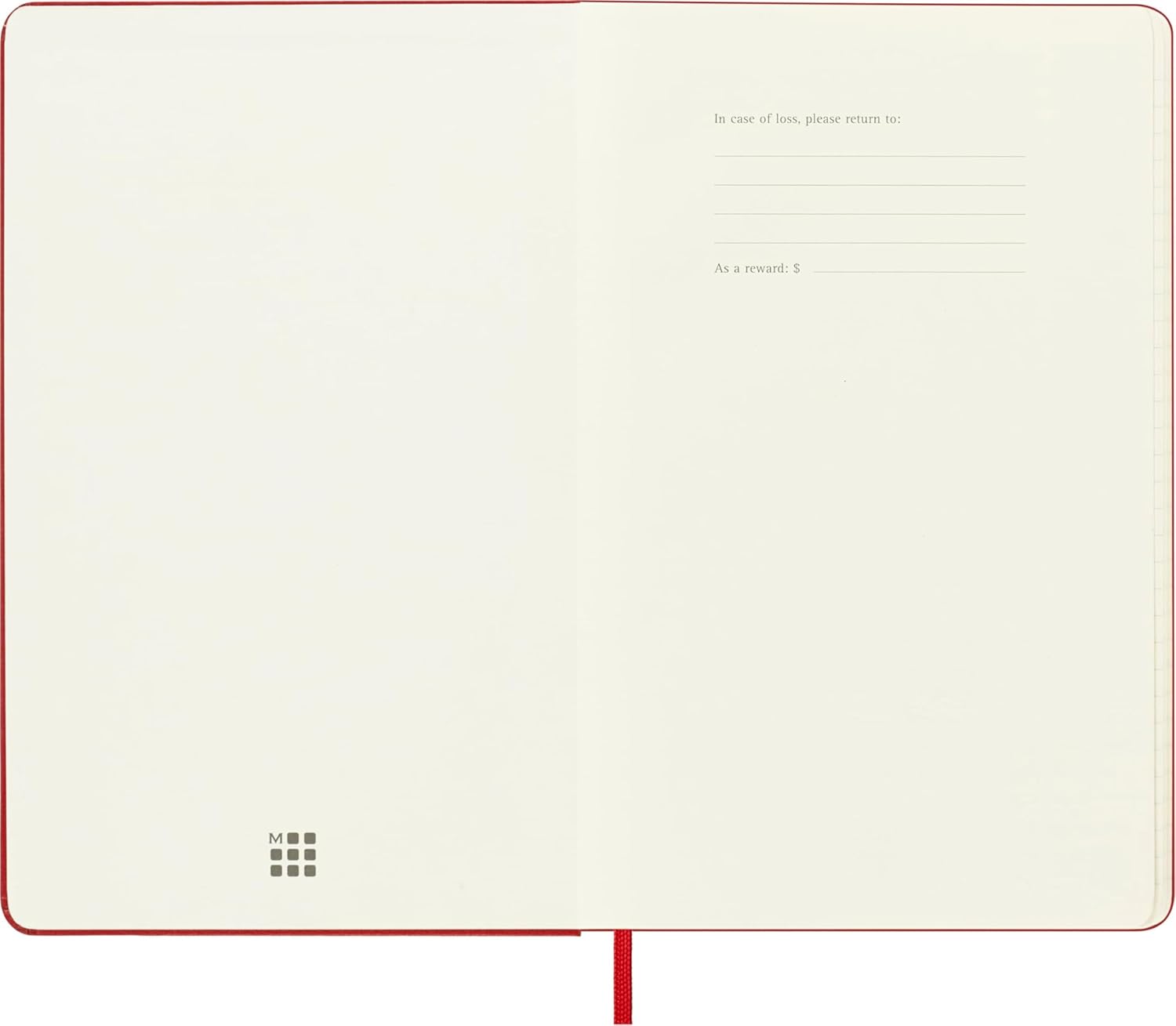 Moleskine Weekly Planner 2025-2026, 18-Month Weekly Planner With Note Space, Hard Cover and Elastic Closure, Large 13 x 21 cm, Colour Scarlet Red